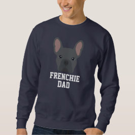 Sudadera Papa Perro Bulldog Francés Azul