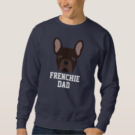 Sudadera Papa Perro Bulldog Francés Marrón