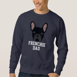 Sudadera Papa Perro Bulldog Francés Negro