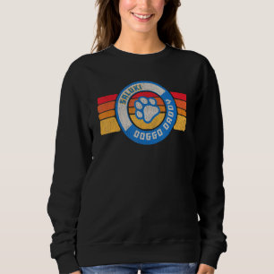 Sudadera Papá Perro Retro Saluki Daddy Vintage Años 80