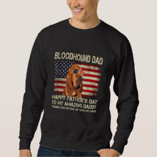 Sudadera Papá perro sangrando perro papá feliz día del padr