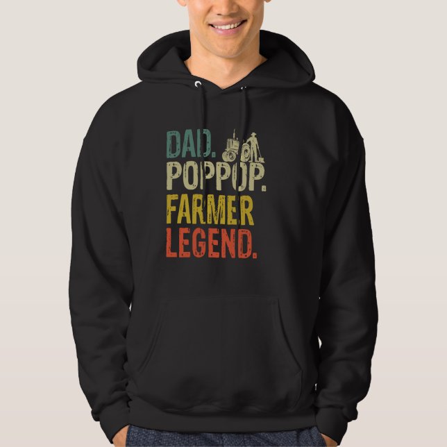 Sudadera Papa Pop-Pop Farmer Legend Guay Retro (Anverso)