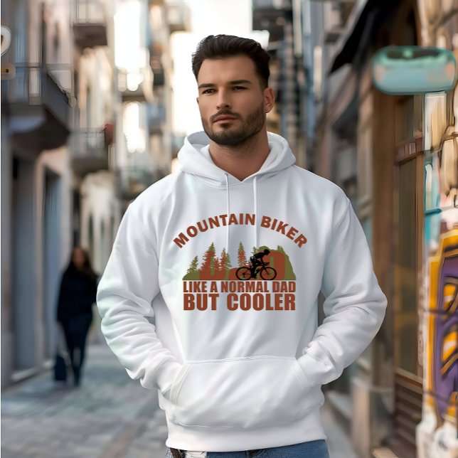 Sudadera Papá que practica bicicleta de montaña  (Subido por el creador)