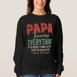 Sudadera Papá sabe todo lo viejo y orgulloso papá abuelo Fa