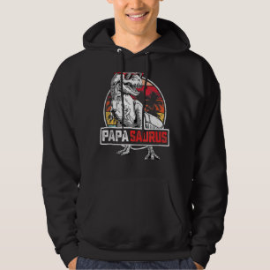Sudadera Papa Saurus Men Papa Saurus Rex Birday Party Dad