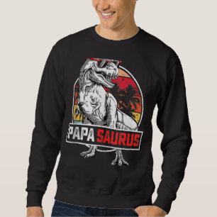 Sudadera Papa Saurus Men Papa Saurus Rex Birday Party Dad