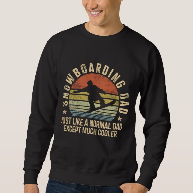 Sudadera Papá Snowboard igual que papá normal mucho frío (Anverso)