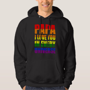Sudadera Papá Te Amo En Cada Padre Gay Universo