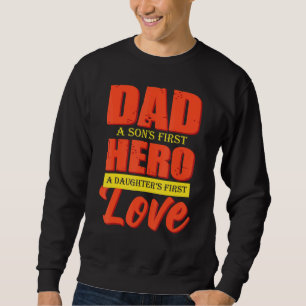 Sudadera Papá Un Hijo Primer Héroe Hijas Primero Amo Padres