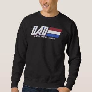 Sudadera Papá Un Real Día De Los Héroes Estadounidenses