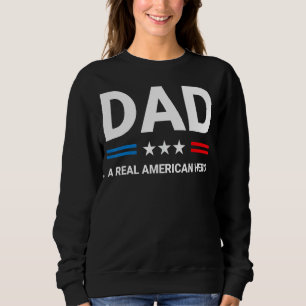 Sudadera Papá un verdadero héroe norteamericano feliz Día d