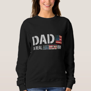 Sudadera Papá, un verdadero héroe norteamericano orgulloso