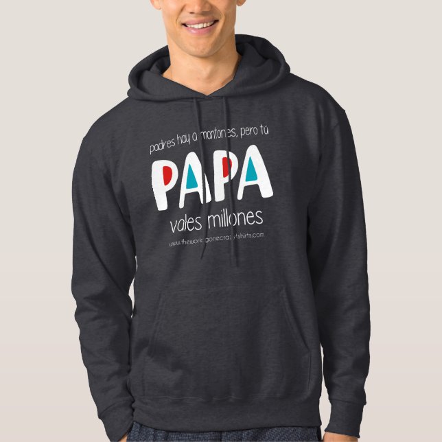 Sudadera Papa vales millones (Anverso)