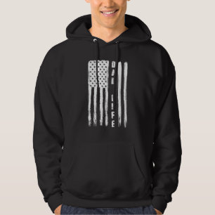 Sudadera Papá Vida Bandera Estadounidense Padre Patriótico