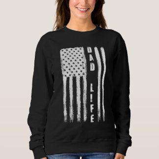 Sudadera Papá Vida Bandera Estadounidense Padre Patriótico