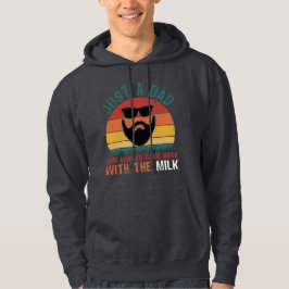 Sudadera Papá Volvió Con Leche - Divertido Retro