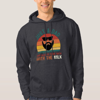 Sudadera Papá Volvió Con Leche - Divertido Retro