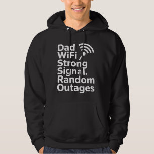 Sudadera Papá WiFi Señal Fuerte, Cortes Aleatorios Papá D