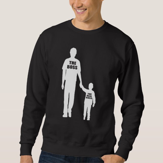 Sudadera Papá Y El Hijo El Auténtico Jefe (Anverso)