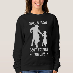 Sudadera Papá Y El Hijo Mejores Amigos De La Motocicleta De