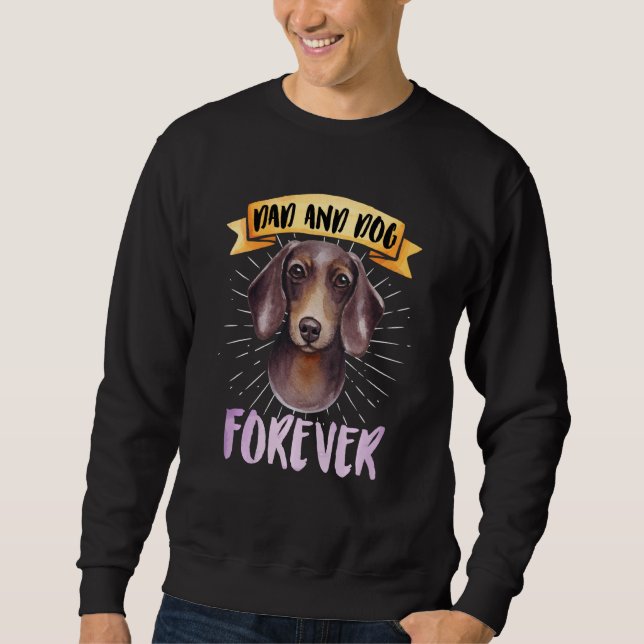 Sudadera Papá Y El Perro Dachshund Sweat (Anverso)
