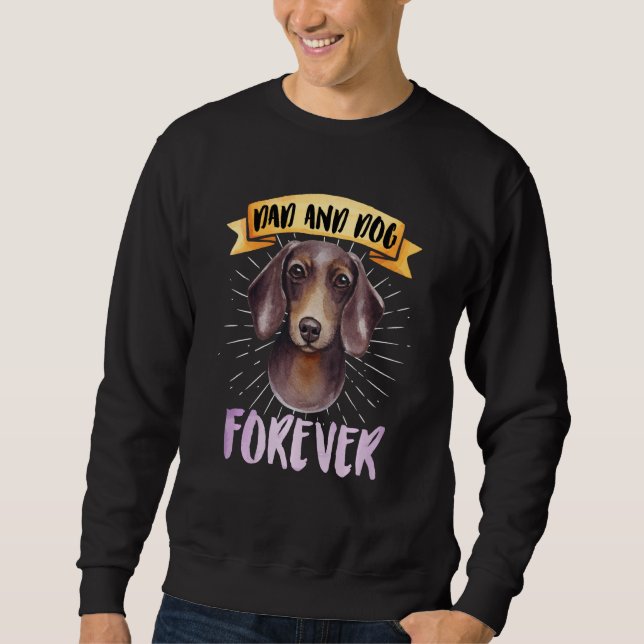 Sudadera Papá Y El Perro Dachshund Sweat (Anverso)