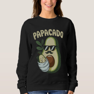 Sudadera Papacado Papá Vegano Día del Padre Fruta Aguacate