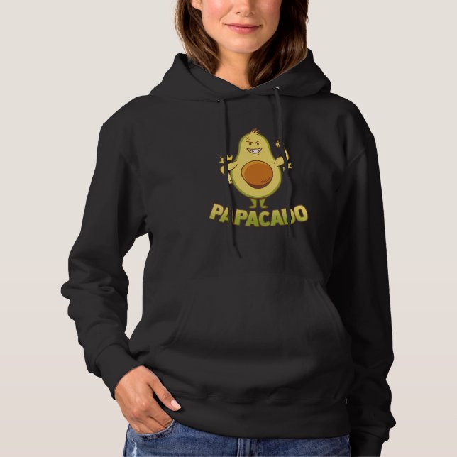 Sudadera Papacado Vegan Dad Father's Day Fruit Avocado  Dad (Anverso)
