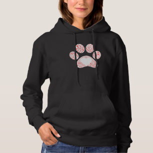 Sudadera Papas de perro imprimir patas para el corazón aman
