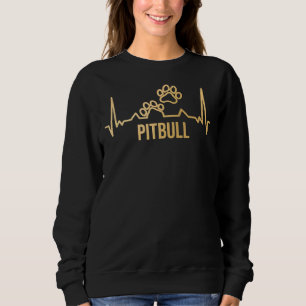 Sudadera Papas de perro Pitbull Imprimir en Scoop de oro