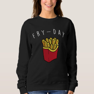 Sudadera Papas fritas del día francés  Papas dulces Comida 