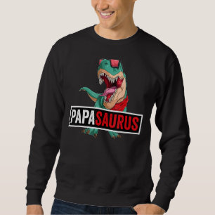 Sudadera Papasaurus Rex Dinosaur Mamáes familiares del Día
