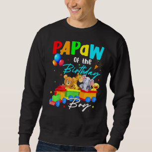 Sudadera Papaw De Los Niños De Cumpleaños Entrena A La Fami