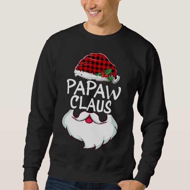 Sudadera Papaw Santa Claus Navidades de familia rojizos y g (Anverso)