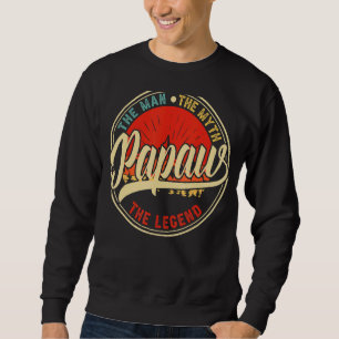 Sudadera Papaw The Man El Mito El Día del Padre de la Leyen
