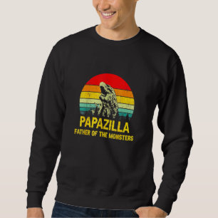 Sudadera Papazilla Padre De Los Monstruos Padres Vintage D