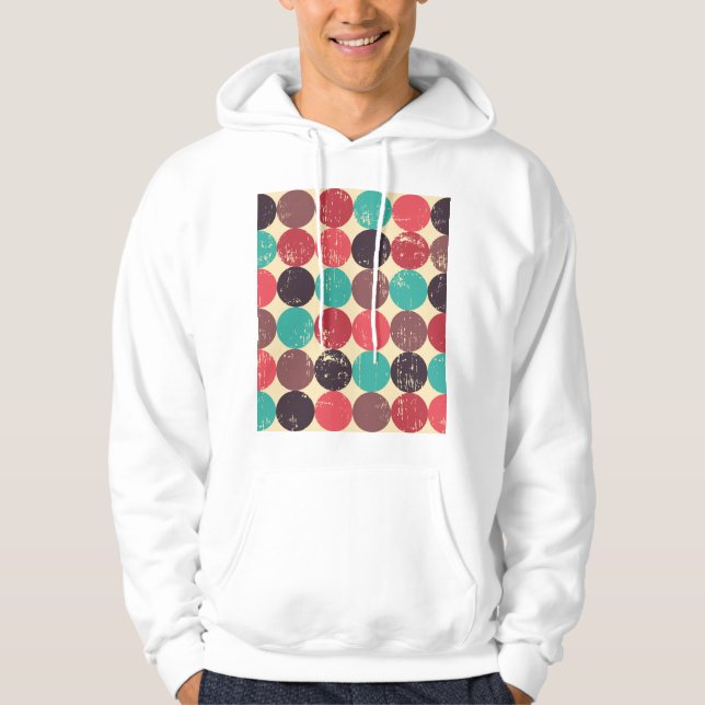 Sudadera Papel de fondo de pantalla del patrón de círculo e (Anverso)