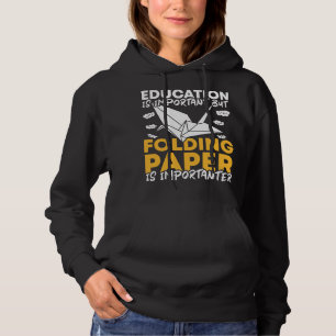 Sudadera Papel de maestro y artista de origami para la educ