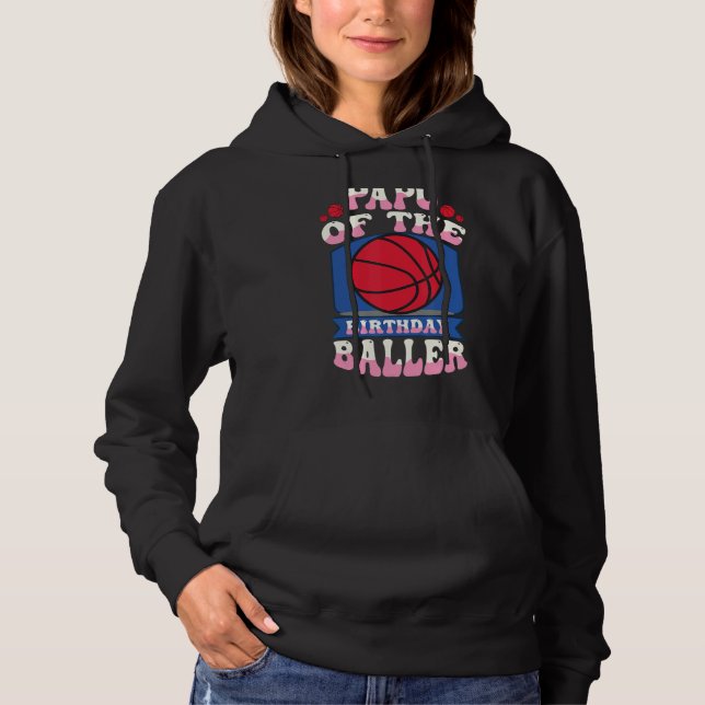 Sudadera Papel del Día Del Baller De Baloncesto (Anverso)