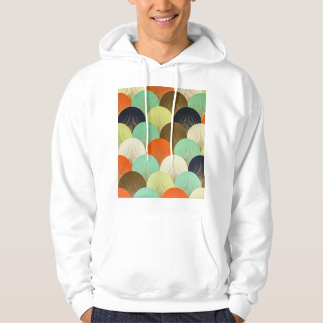 Sudadera Papel pintado colorido: diseño artístico. (Anverso)