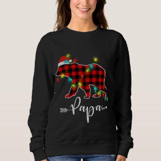 Sudadera Papel rojo vestido papá oso camiseta que coincide 