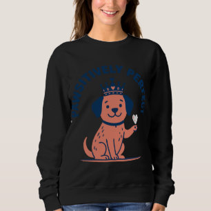 Sudadera Papelería de la estación de amor perrito positivam