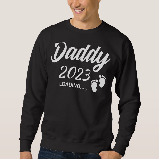 Sudadera Papi 2023 Cargando El Nuevo Embarazo A (Anverso)