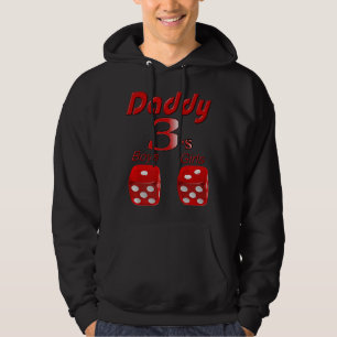 Sudadera Papi 3'S Vegas Dice Rolls 1 Hijo 2 Hijas Craps