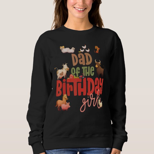 Sudadera Papi Barn Animals Farm Country Birthday Crew Theme (Anverso)