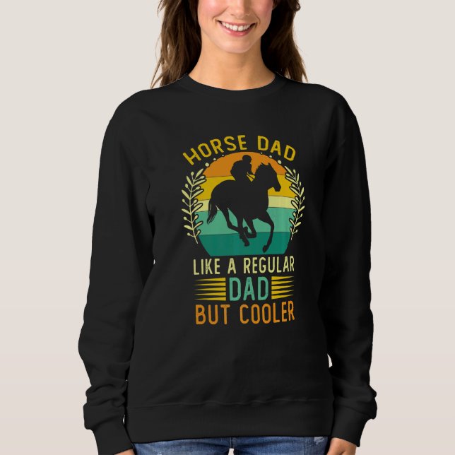Sudadera Papi de caballos retro vintage (Anverso)
