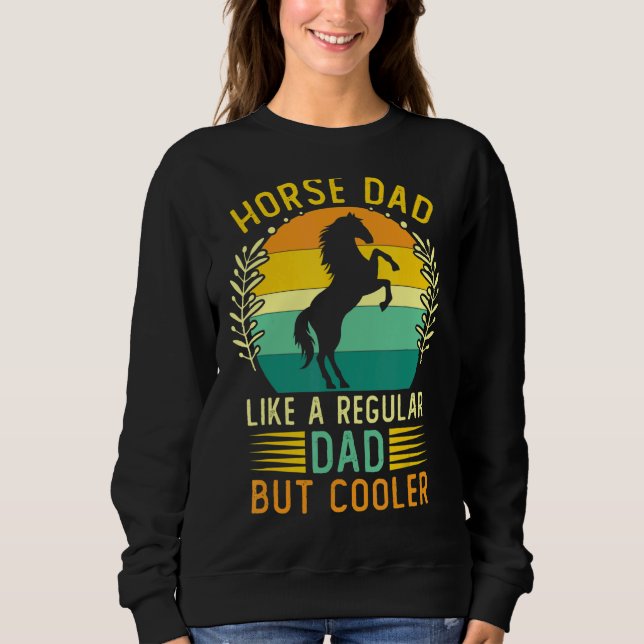 Sudadera Papi de caballos retro vintage (Anverso)