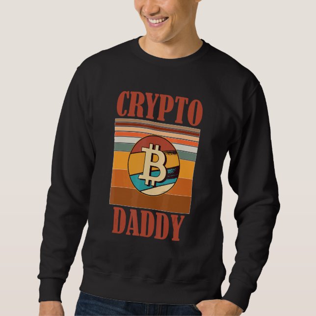 Sudadera Papi de la criptografía de los hombres padre Bitco (Anverso)