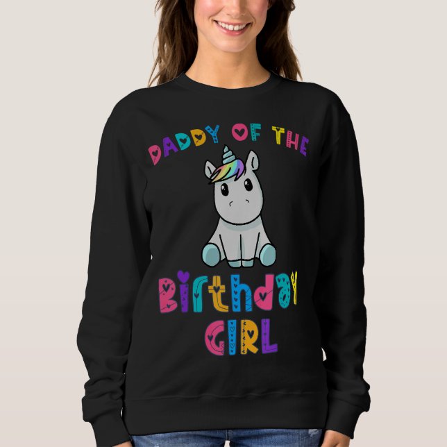Sudadera Papi de la princesa de cumpleaños Chica Dabbing Un (Anverso)