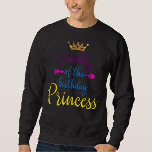 Sudadera Papi De La Princesa De Cumpleaños Que Coincide Con